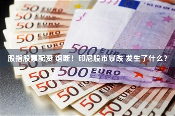 股指股票配资 熔断！印尼股市暴跌 发生了什么？