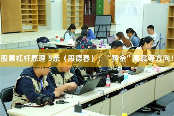 股票杠杆原理 5奈（段德春）：“黄金”高震等方向！