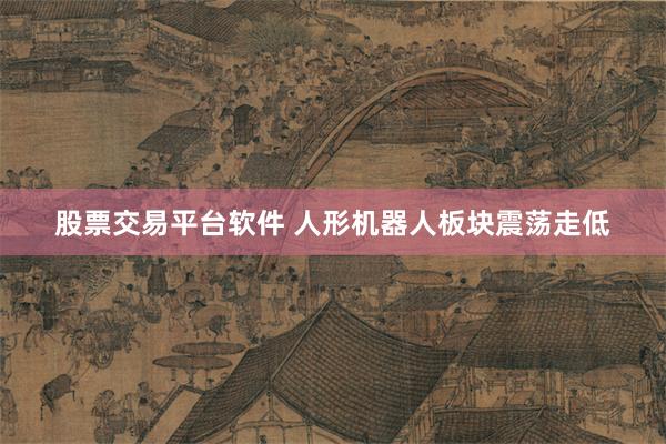 股票交易平台软件 人形机器人板块震荡走低