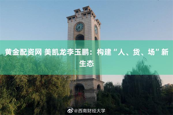 黄金配资网 美凯龙李玉鹏：构建“人、货、场”新生态