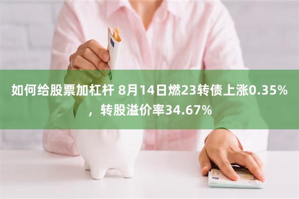 如何给股票加杠杆 8月14日燃23转债上涨0.35%，转股溢价率34.67%